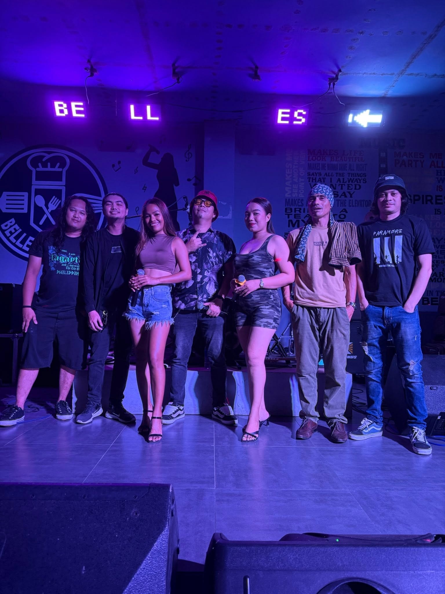 Jessa Coral performing with her full band