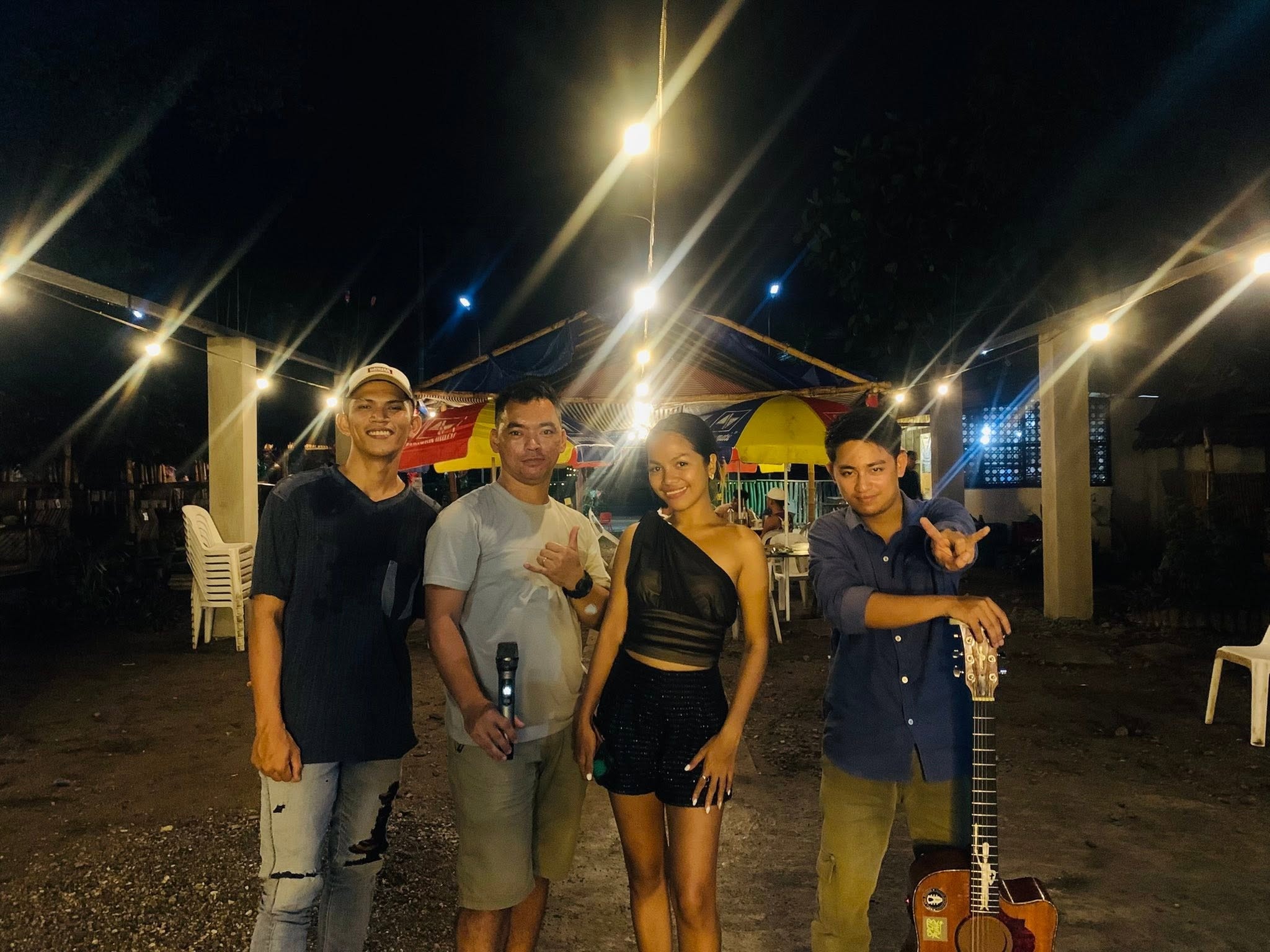 Jessa Coral with her musical collaborators